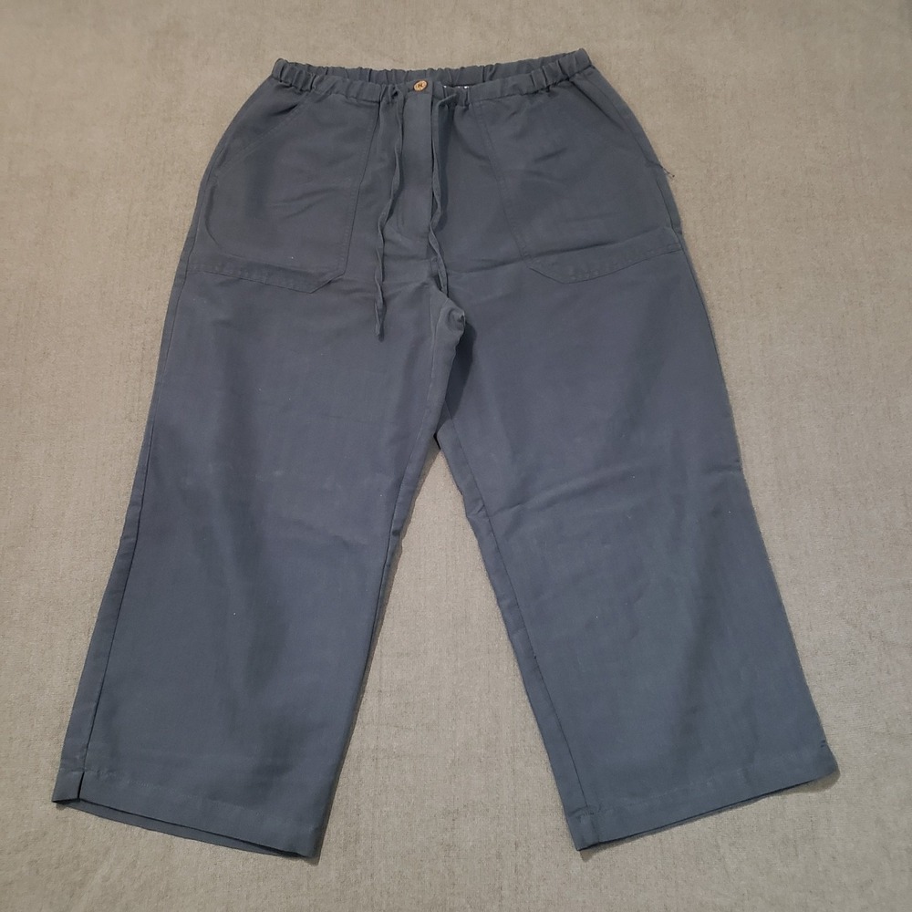 Caribbean Joe Capri Womens Size Medium High Rise Blue